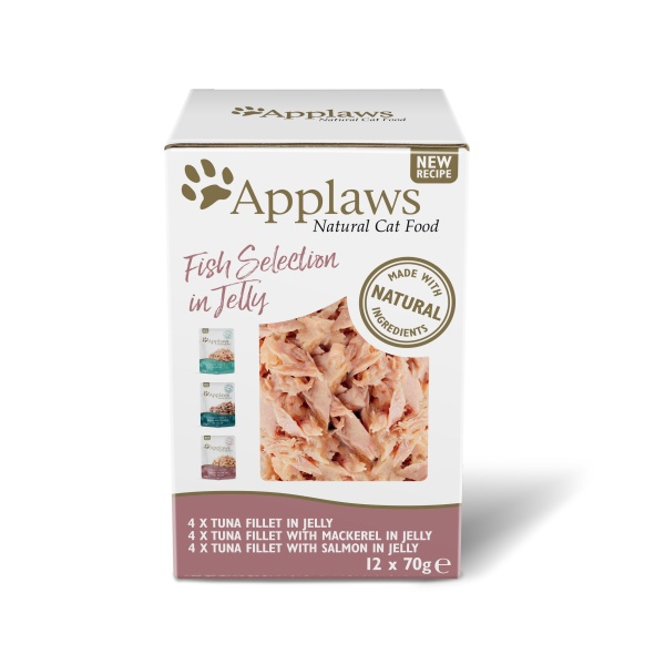 Applaws Cat Fish Selection in Jelly Pouches 4 x 12 x 70g