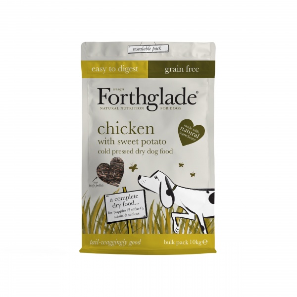 Forthglade Adult Cold Pressed Grain Free Chicken with Sweet Potato 10kg