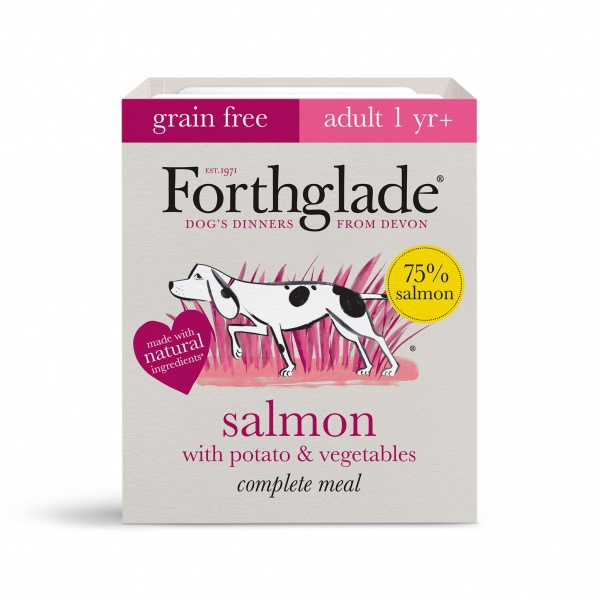 Forthglade Complete Grain Free Salmon Adult Dog Food 18 x 395g