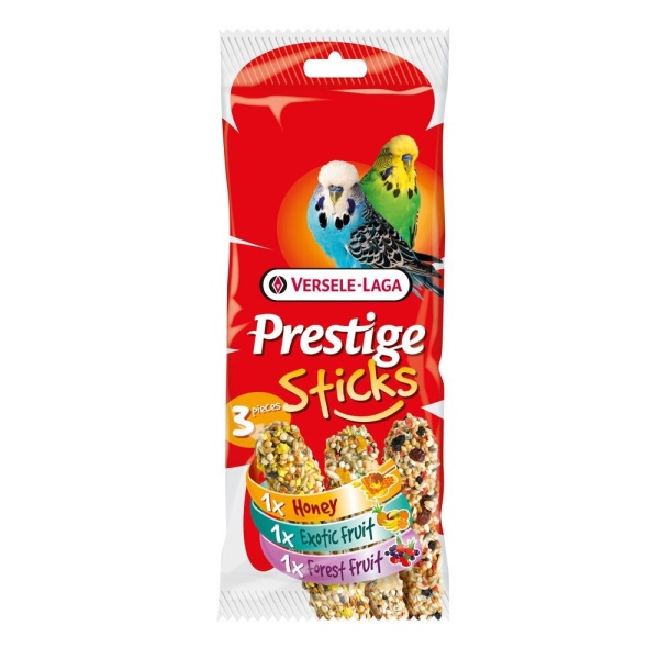 Versele Laga Prestige Budgie Triple Variety Sticks 10 x 90g