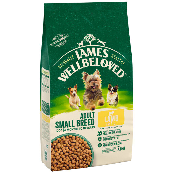 James Wellbeloved Small Breed Lamb & Rice Dog Food 7.5kg