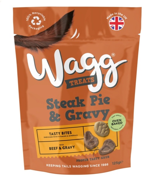 Wagg Steak Pie & Gravy Tasty Bites Treats 7 x 125g