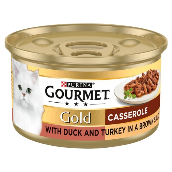 Gourmet Gold Casserole with Duck & Turkey in Brown Sauce Tins 12 x 85g