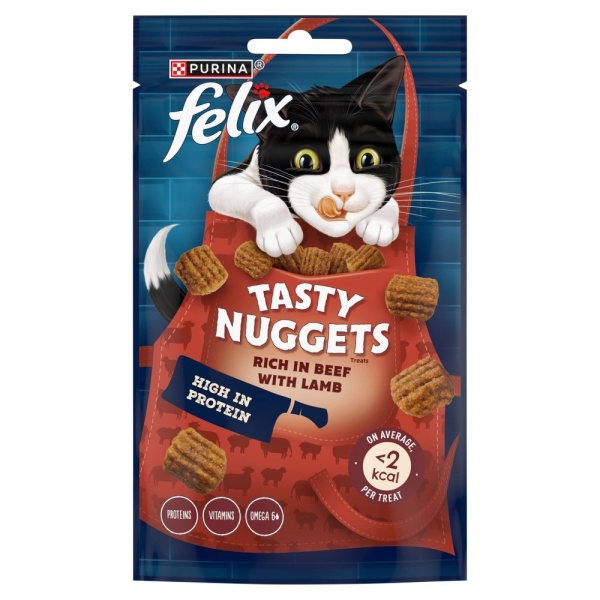 Felix Tasty Nuggets Beef & Lamb 8 x 50g