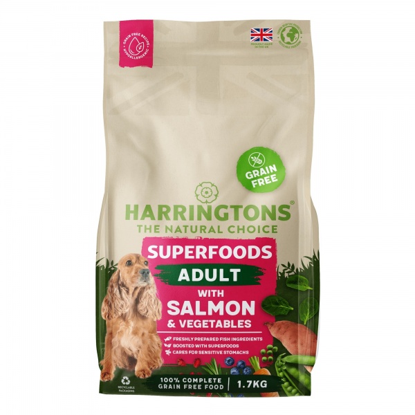 Harringtons Adult Grain Free Superfoods Salmon & Veg 4 x 1.7kg