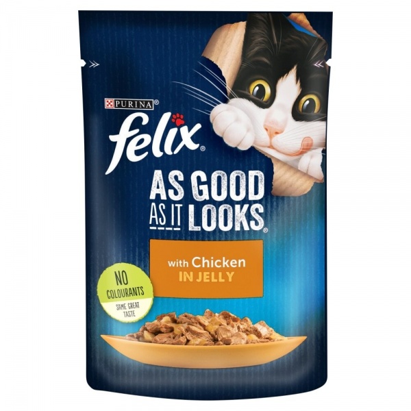 Felix As Good As It Looks Chicken Flavour Cat Food 20 x 100g