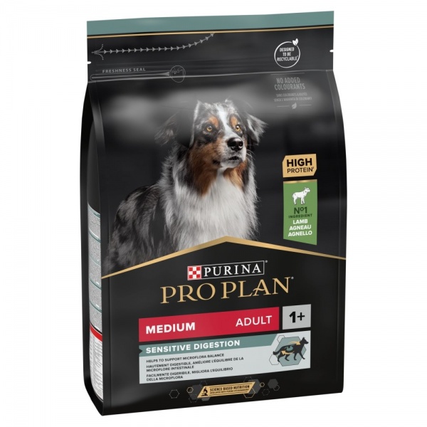 Pro Plan Adult Sensitive Digestion Medium Dog OPTIDIGEST Lamb 3kg