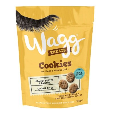 Wagg Cookie Treats Peanut Butter & Banana 7 x 125g