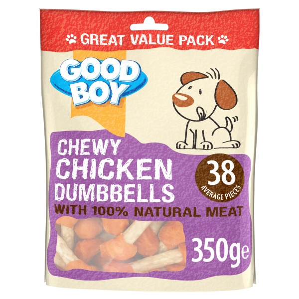 Good Boy Chewy Chicken Dumbbells 3 x 350g