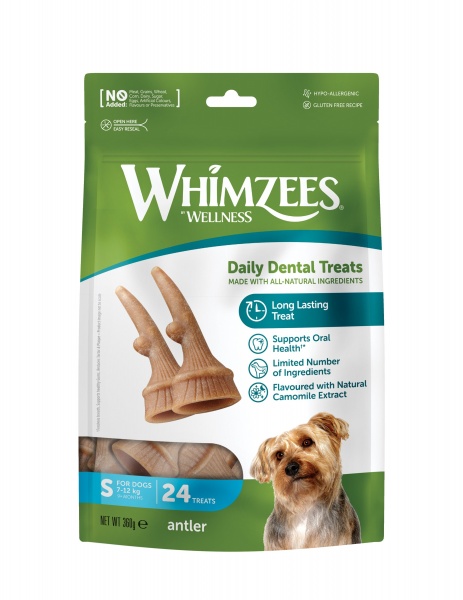 Whimzees Antlers Small 24 pack x 6