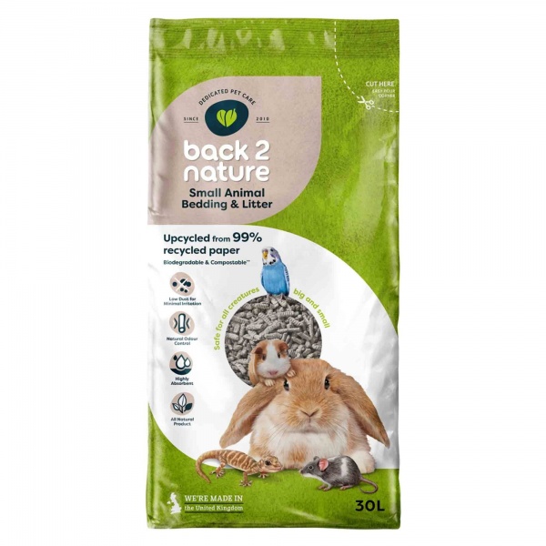 Back 2 Nature Small Animal Bedding & Litter 30L