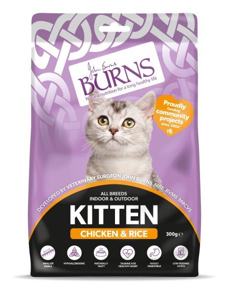 Burns Kitten Chicken & Rice 300g