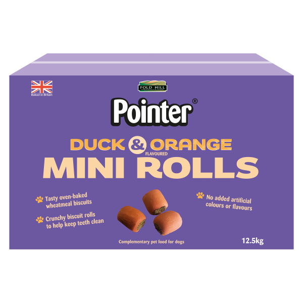 Pointer Duck & Orange Mini Rolls 12.5kg