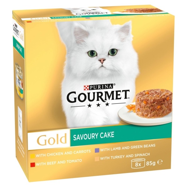 Gourmet Gold Savoury Cake Meat & Veg 6 x 8 x 85g