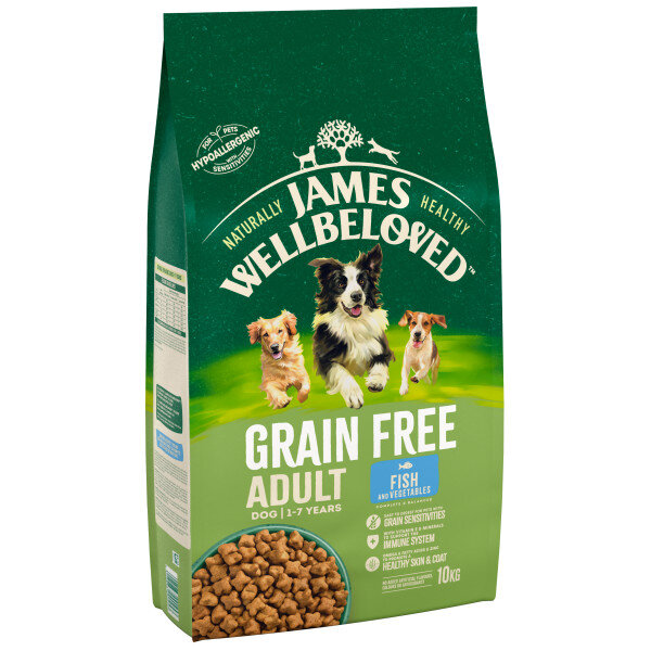 James Wellbeloved Grain Free Fish & Vegetable Dog Food 10kg