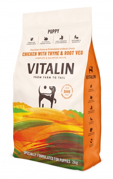 Vitalin Puppy Chicken with Thyme & Root Veg 4 x 2kg