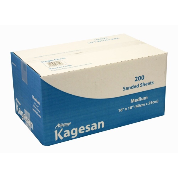 Kagesan Bulk Sand Sheets Medium 40 x 25cm x 200 Sheets x 2 Blue Boxes