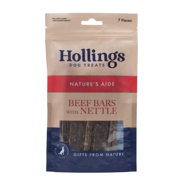Hollings 100% Beef with Nettle Display Box 10 x 7 pack