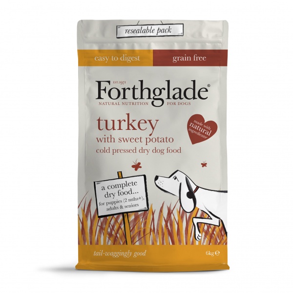 Forthglade Adult Cold Pressed Grain Free Turkey with Sweet Potato 6kg