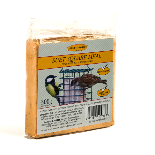 Johnston & Jeff Suet Blocks with Mealworms 24 x 300g