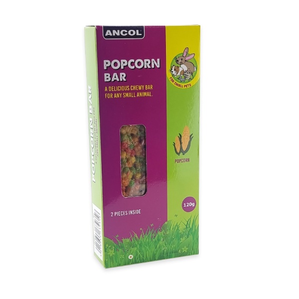 Ancol Small Animal Popcorn Bar 6 x 120g