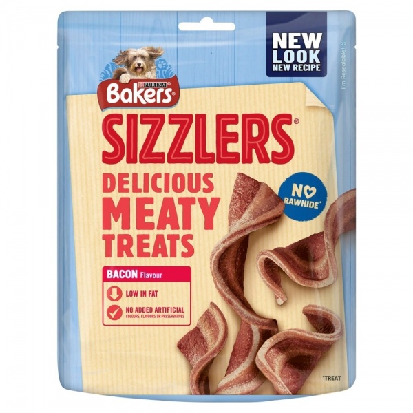 Bakers Sizzlers Bacon Dog Treats 6 x 90g