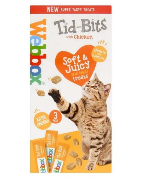 Webbox Tid-Bits Chicken Cat Treats 12 x 30g