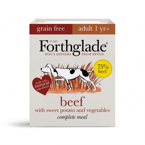 Forthglade Adult Complete Grain Free Beef with Sweet Potato & Veg Trays 18 x 395g