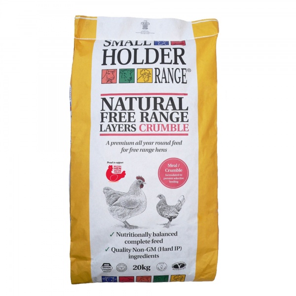 Allen & Page Small Holder Range Natural Free Range Layers Crumble Poultry Food 20kg