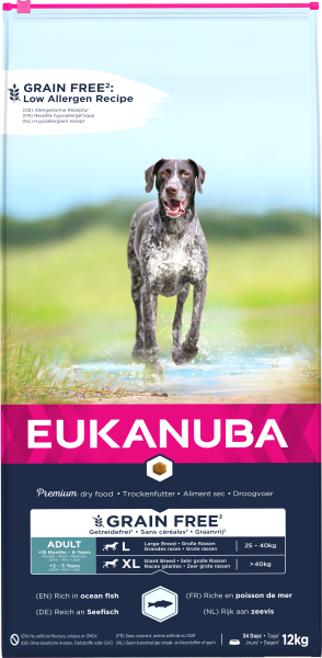 Eukanuba Adult Large Breed Grain Free Ocean Fish 12kg