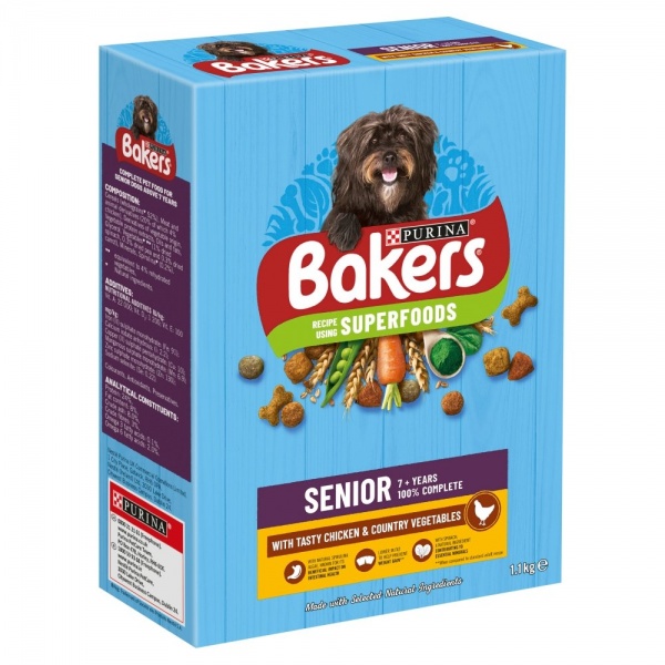 Bakers Complete Senior with Chicken & Veg 5 x 1.1kg