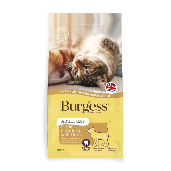 Burgess Adult Cat Chicken & Duck 4 kg