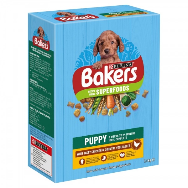 Bakers Complete Puppy with Chicken & Veg 5 x 1.1kg