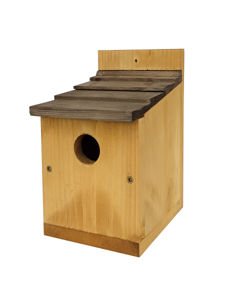 Johnston & Jeff Classic Nest Box with Shingles Roof