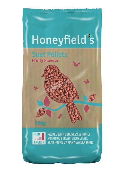 Honeyfield's Fruity Flavour Suet Pellets 8 x 550g