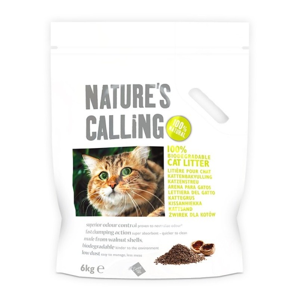 Nature's Calling Natural Cat Litter 2 x 6kg