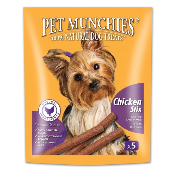 Pet Munchies Chicken Stix Dog Treats 10 x 50g