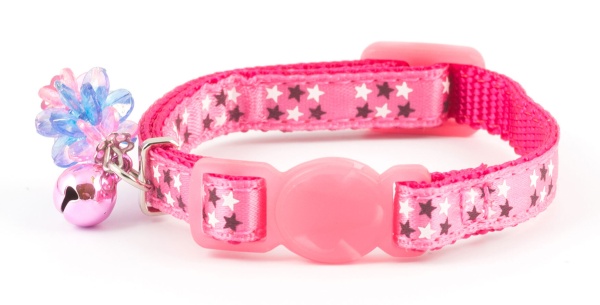 Ancol Luxury Pink Stars Safety Kitten Collar