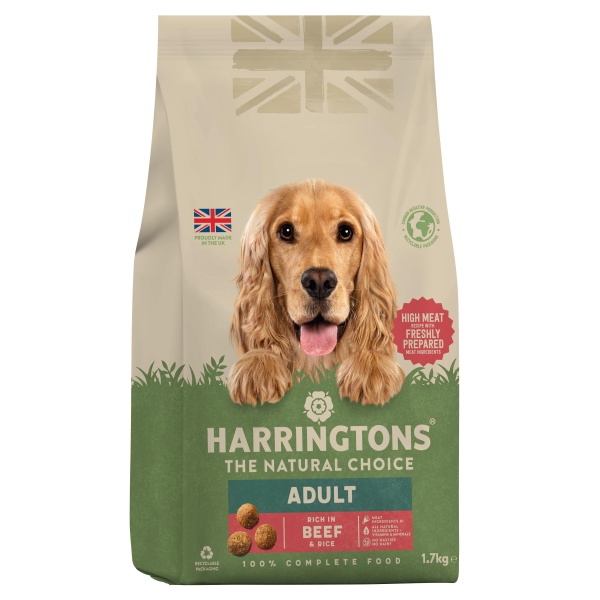 Harringtons Adult rich in Beef & Brown Rice 4 x 1.7kg