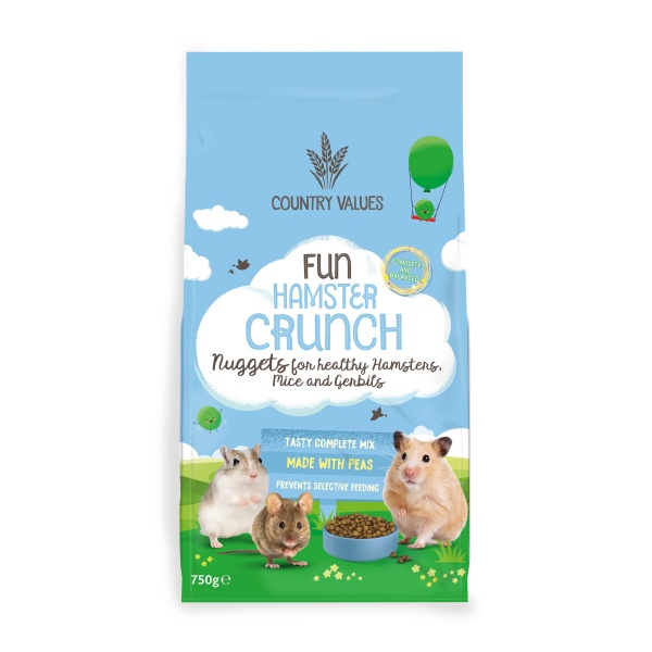 Country Value Hamster Crunch Nugg 3x750g