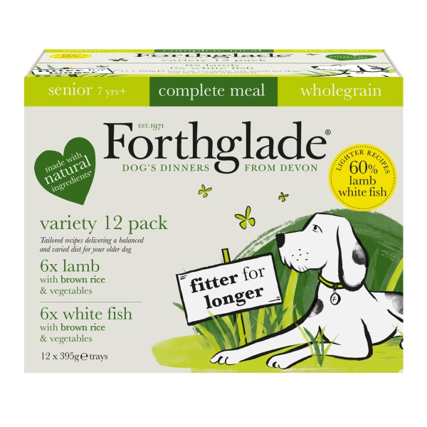 Forthglade Senior Complete Wholegrain Variety Rice & Veg Trays 12 x 395g