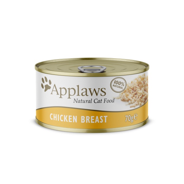 Applaws Cat Chicken Breast in Broth Tins 24 x 70g