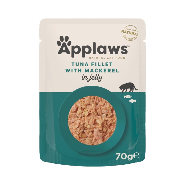 Applaws Cat Tuna with Mackerel in Jelly Pouches 16 x 70g