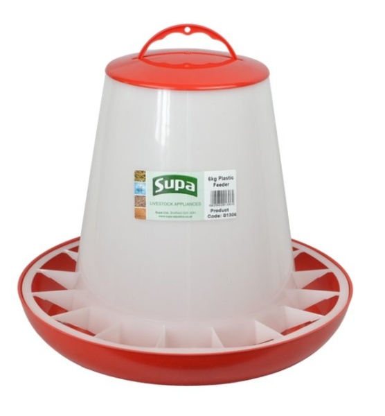 Supa Red & White Poultry Feeder 6kg x 3