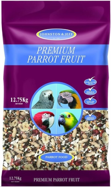 Johnston & Jeff Premium Parrot Fruit Mix 12.75kg