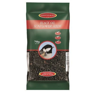 Johnson & Jeff Black Oil Sunflower Seeds 12 x 750g