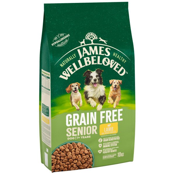 James Wellbeloved Grain Free Lamb & Vegetable Senior Dog Food 10kg
