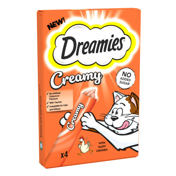 Dreamies Creamy Chicken Cat Treats 11 x 40g