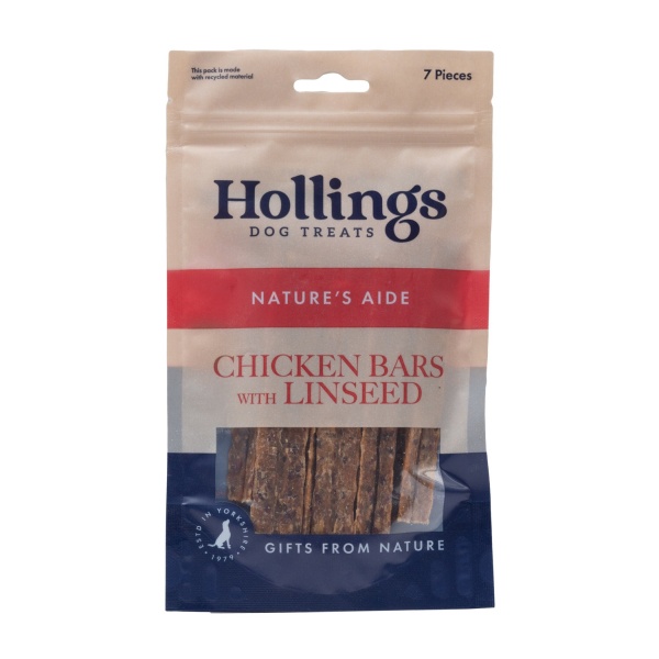 Hollings Chicken Bar with Linseed Display Box 10 x 7 pack