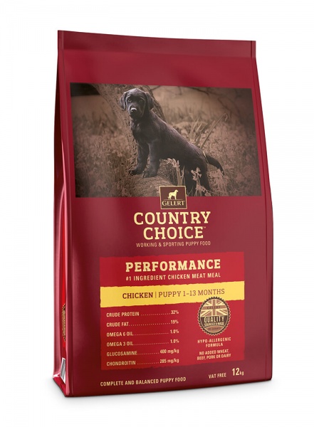 Gelert Country Choice Performance Puppy Food with Chicken 12kg